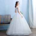 XQX015 Romantic Simple Women Wedding Guest Dress Floor Length Plus Size Wedding Dresses for Bride